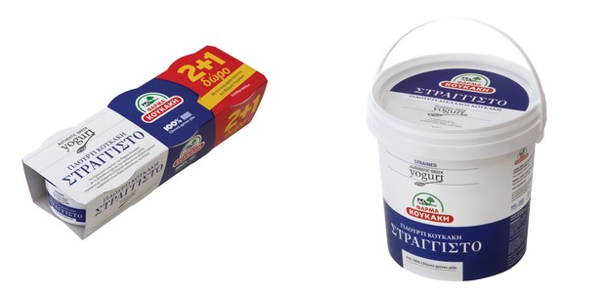 Γιαούρτι Στραγγιστό Πλήρες 3Χ200g & 1kg