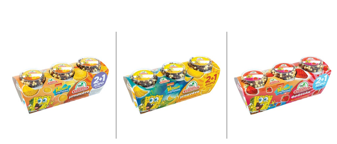 Παιδικό Επιδόρπιο Μπισκότο, Μπανάνα & Φράουλα